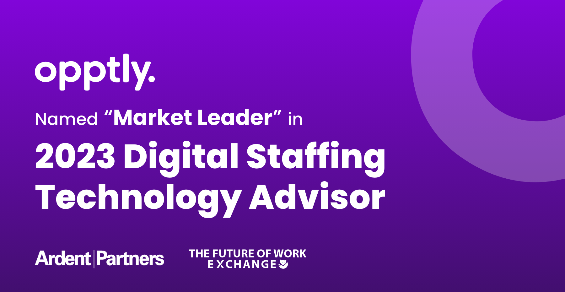 Opptly Is A "Market Leader" In Ardent Partners' 2023 Digital Staffing ...